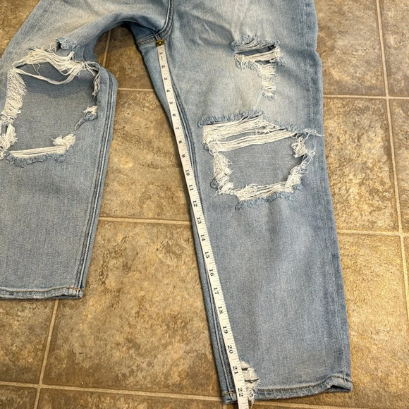 American Eagle Stretch distressed jeans cropped size 6 X-Short - Picture 8 of 11